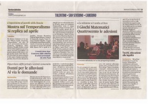 Corriere Adriatico 25 marzo 2014